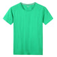 Men S Solid Color Cotton Short Sleeved T Shirt