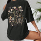 Beautiful Flower Clusters Print Cotton Women T-shirts Casual