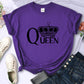 Queen'S Big Crown Printed Women T Shirts Breathable Summer