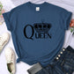 Queen'S Big Crown Printed Women T Shirts Breathable Summer